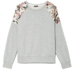 NWT Vince Camuto Tapestry Shoulder Sweatshirt